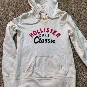 Cream Hollister hoodie